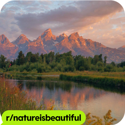 Scenic Mountains and Lake